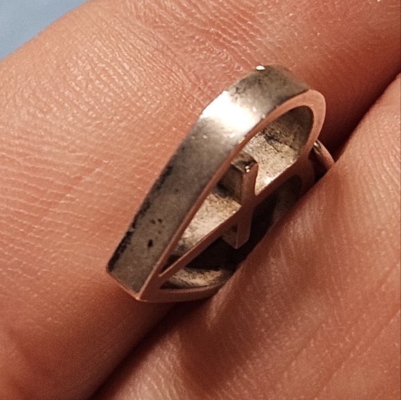 James Avery Sterling Silver Heart Cross Pendant Charm Retired Eternity Forever - Picture 6 of 11